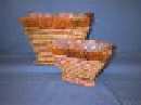 Korb schiffchenform S/2 ORANGE L.22-30cm H.16-21cm