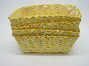 Pflanzkorb rechteckig GELB 30x15x10cm