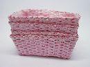 Pflanzkorb rechteckig PINK 30x15x10cm