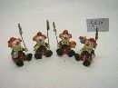 Clown Kartenhalter 4Mod. BUNT 5x4,5x11 cm