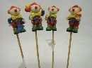 Clown a.Stab 4Mod. BUNT 3x5cm
