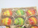 Eier S/9 FARBL. SORT. 6cm