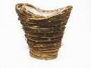 Oval Korb hoch Set/2 BRAUN 26-22H-30-25cm
