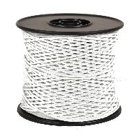 Papierkordel mit Draht WEISS 01 2mm