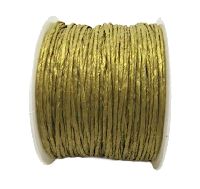 Papierkordel mit Draht GOLD 07 2mm