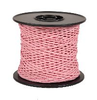 Papierkordel mit Draht ROSA 05 2mm