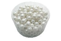 Perlen rund SCHNEEWEISS 12mm 250 gr.