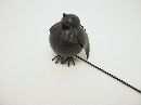 Vogel a.Stab Dicki GRAU 10x10x72cm