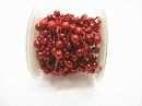 Perlenkette Svenja BORDEAUX 6mm 15m