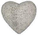 Herz Rose sandstone NATUR 25209 Ø18,5cm, Schlitz f.Trauerflor