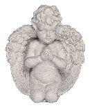 Engel Polyresin / Keramikoptik NATUR 26012 betend ca. 10x9x6cm