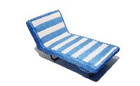Liegestuhl blau-weiss Terracotta 18 x 9,5 x 10,5 cm
