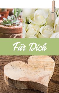 Minikarten Für Dich  10816 Happy mit Holzklammer 52x74mm