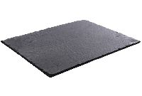 Schieferplatten ANTHRAZIT  Schieferuntersetzer 40x30x0,5cm  69262 4Gummifüße