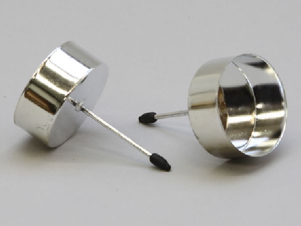 Kerzenteller mit Pick SILBER 233361 für Teelicht Ø42mm
