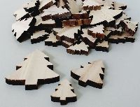 Streusortiment Holz-Mix natur 3cm+4,5cm+6,5cm 630018 Baum/Tanne56 Stück Dicke=0,7cm