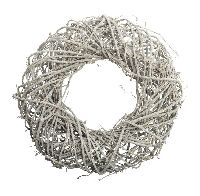 Weinrebenkranz weiss gewischt 08rew Ø35 x 8 cm