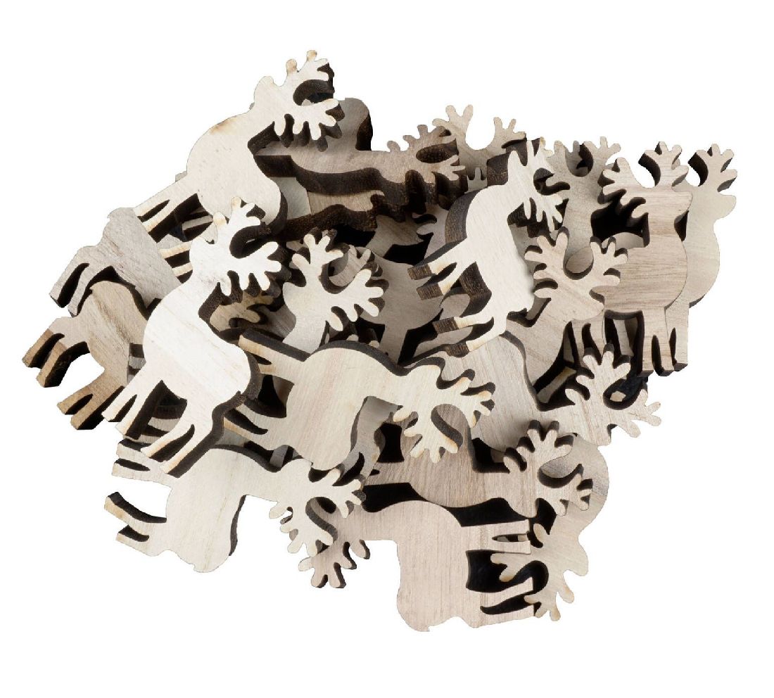 Rentier Streudeko NATUR 611286 4x0,7x7cm Holz