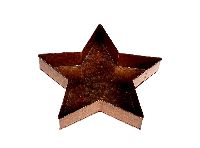 Sternschale Metall kupfer 862586090 33x5cm